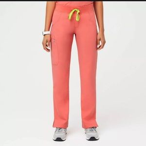 FIGS: Limited Edition Hot Coral Cargo Pants
